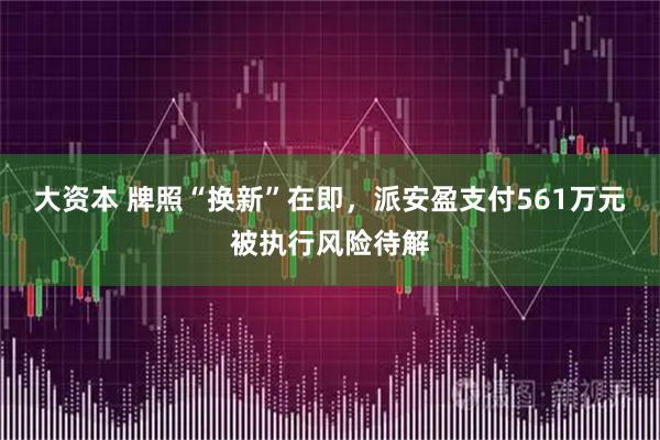 大资本 牌照“换新”在即，派安盈支付561万元被执行风险待解
