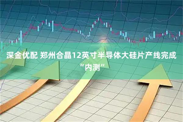 深金优配 郑州合晶12英寸半导体大硅片产线完成“内测”